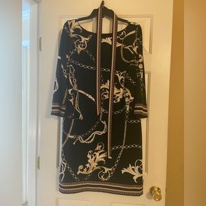 Equestrian inspired tunic dress